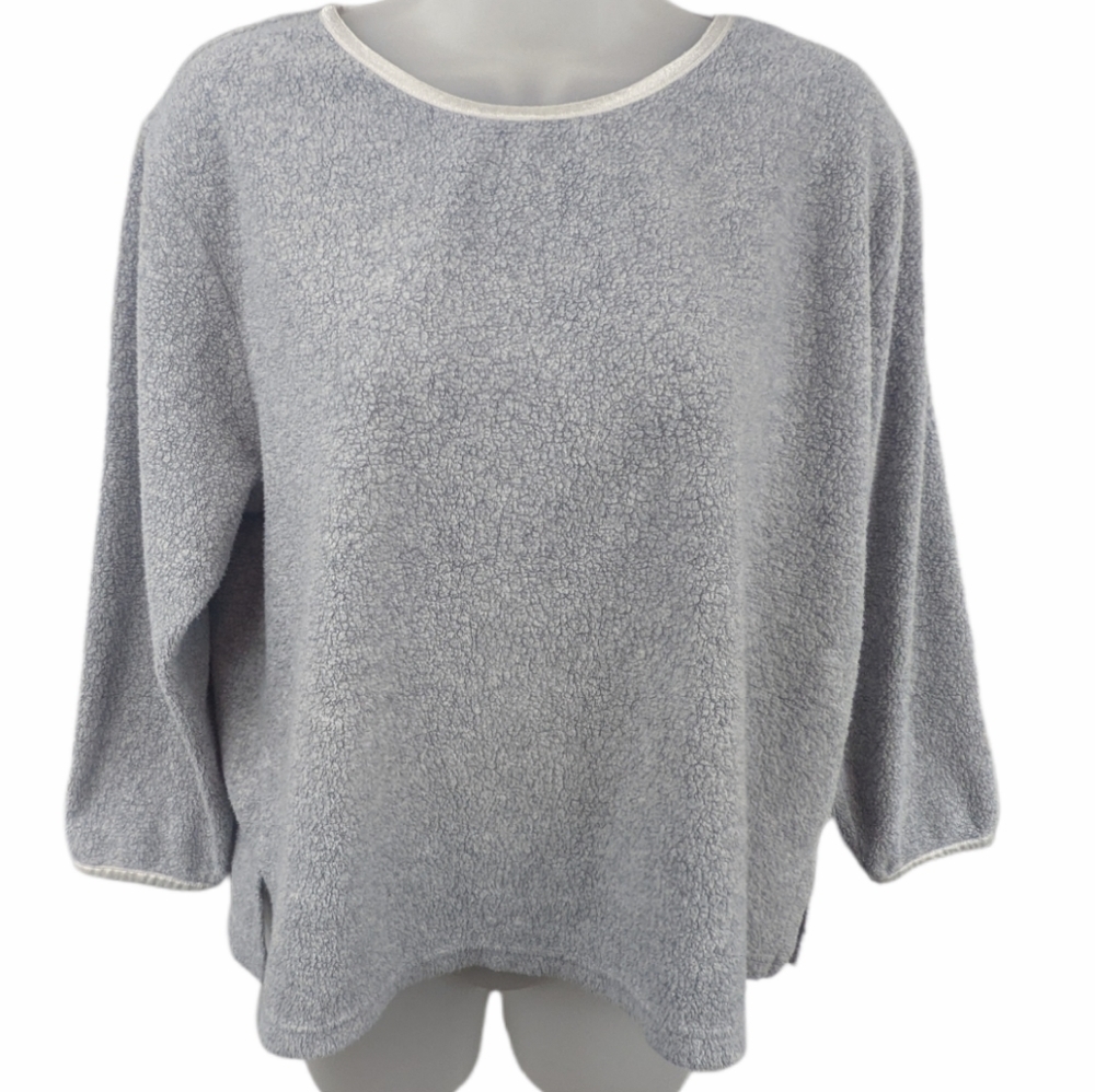 Soft Surroundings Fleece Lounge Top Sz PS